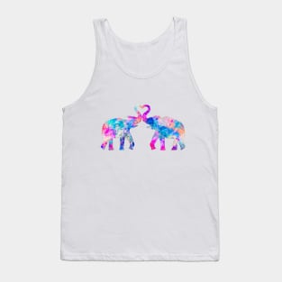 Lovely Colourful Elephant Tank Top